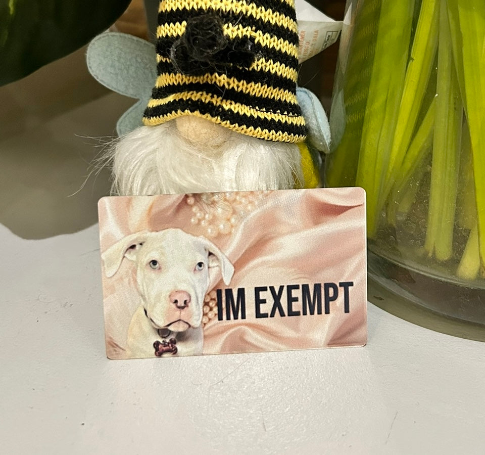 Exemption Dog ID Cards