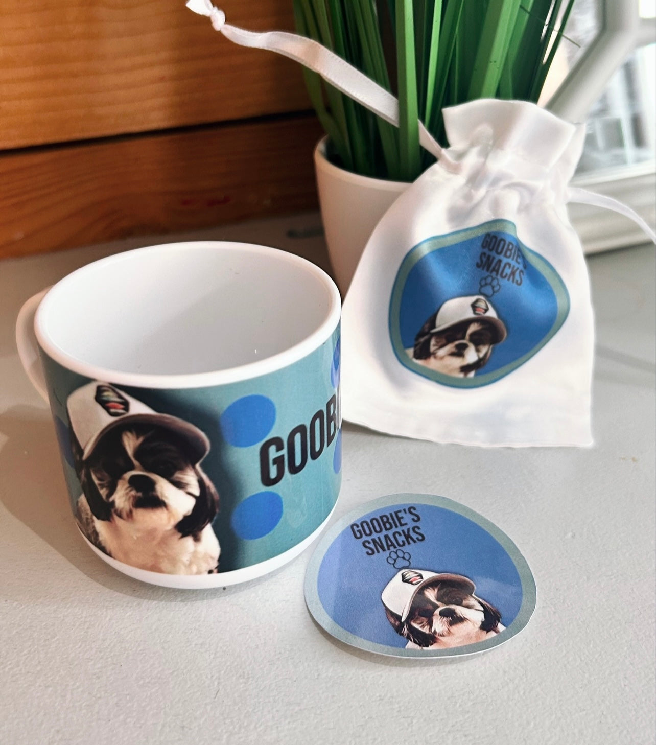 Pup Cup- Enamel 12oz Photo Cup